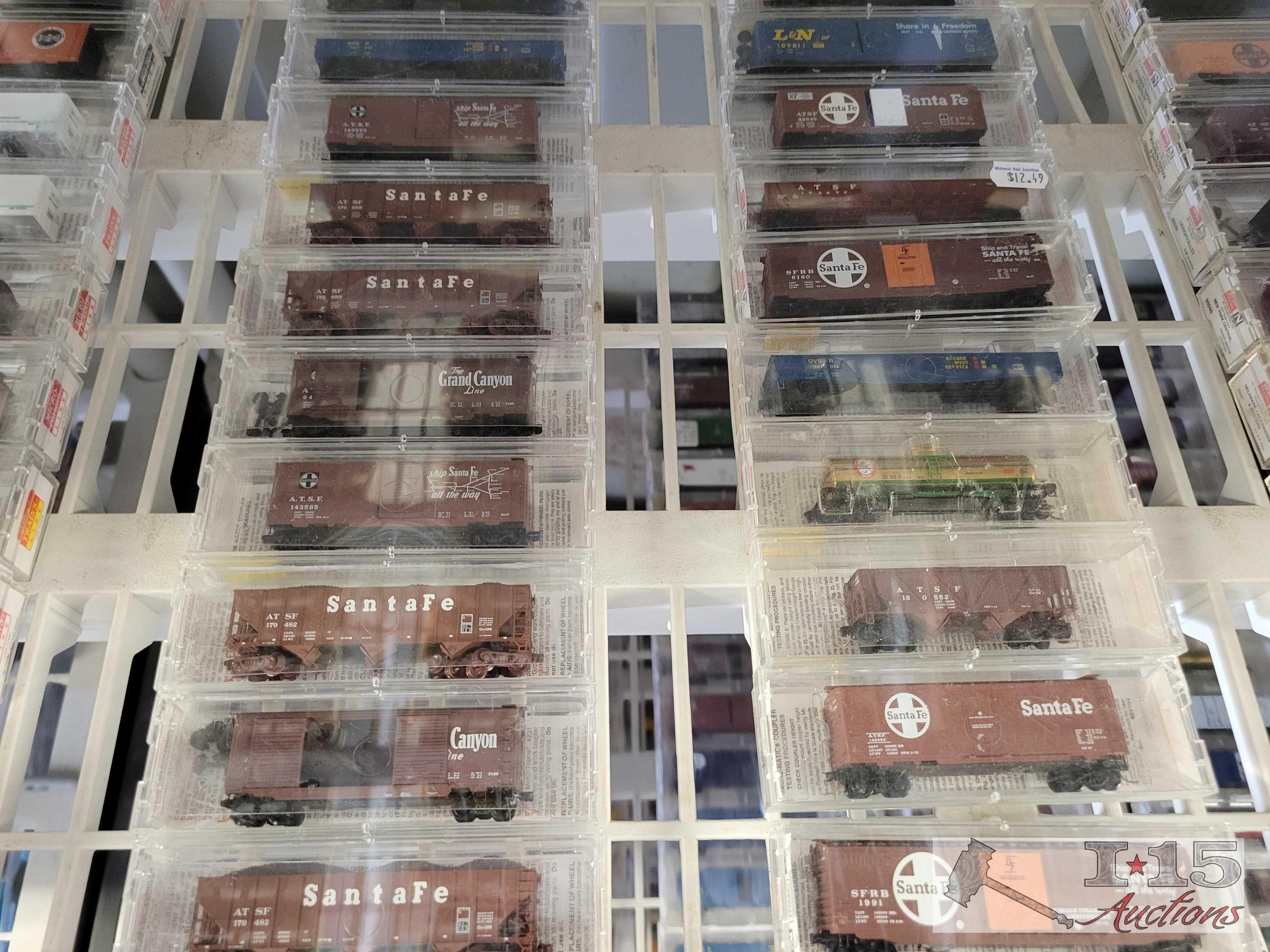 (75) Micro Trains N - Scale Model Train Cars