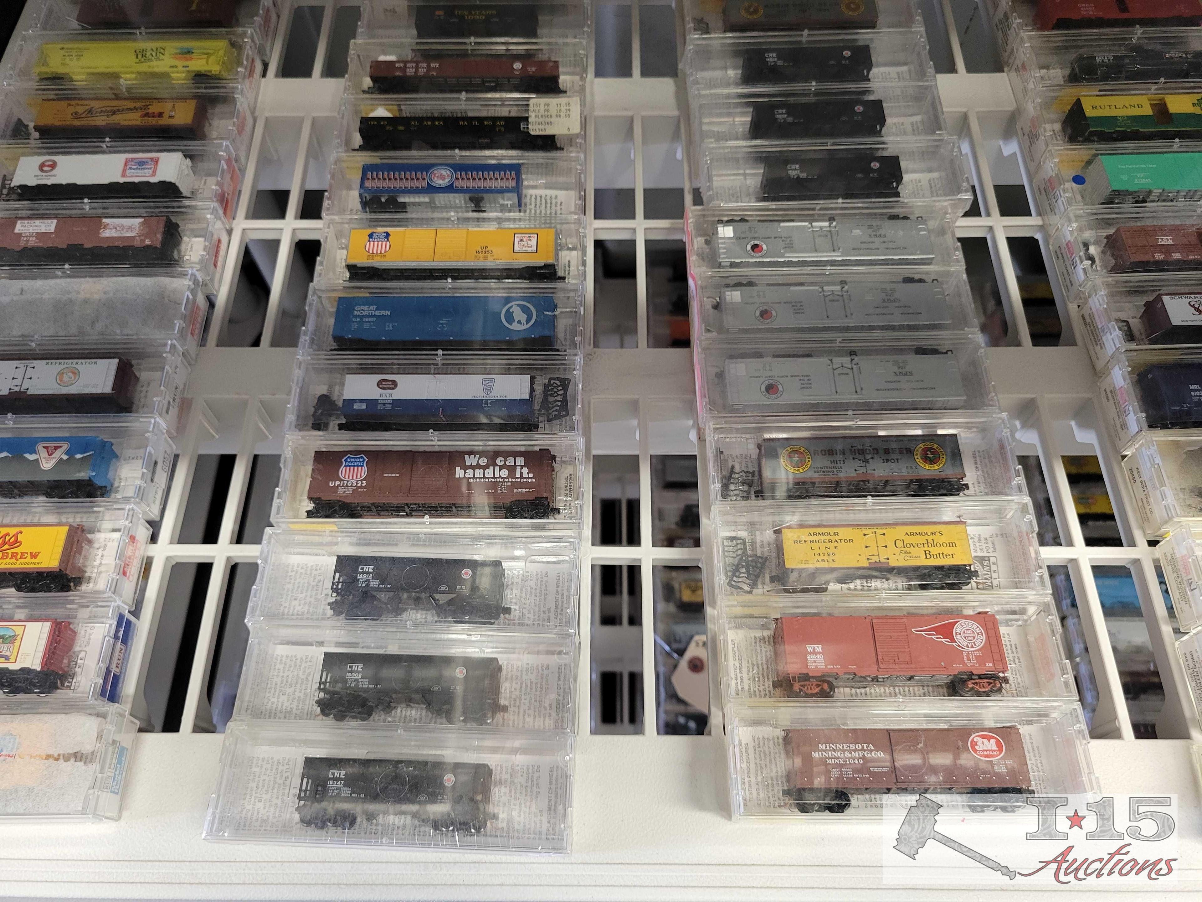 (73) Micro Trains N - Scale Model Train Cars