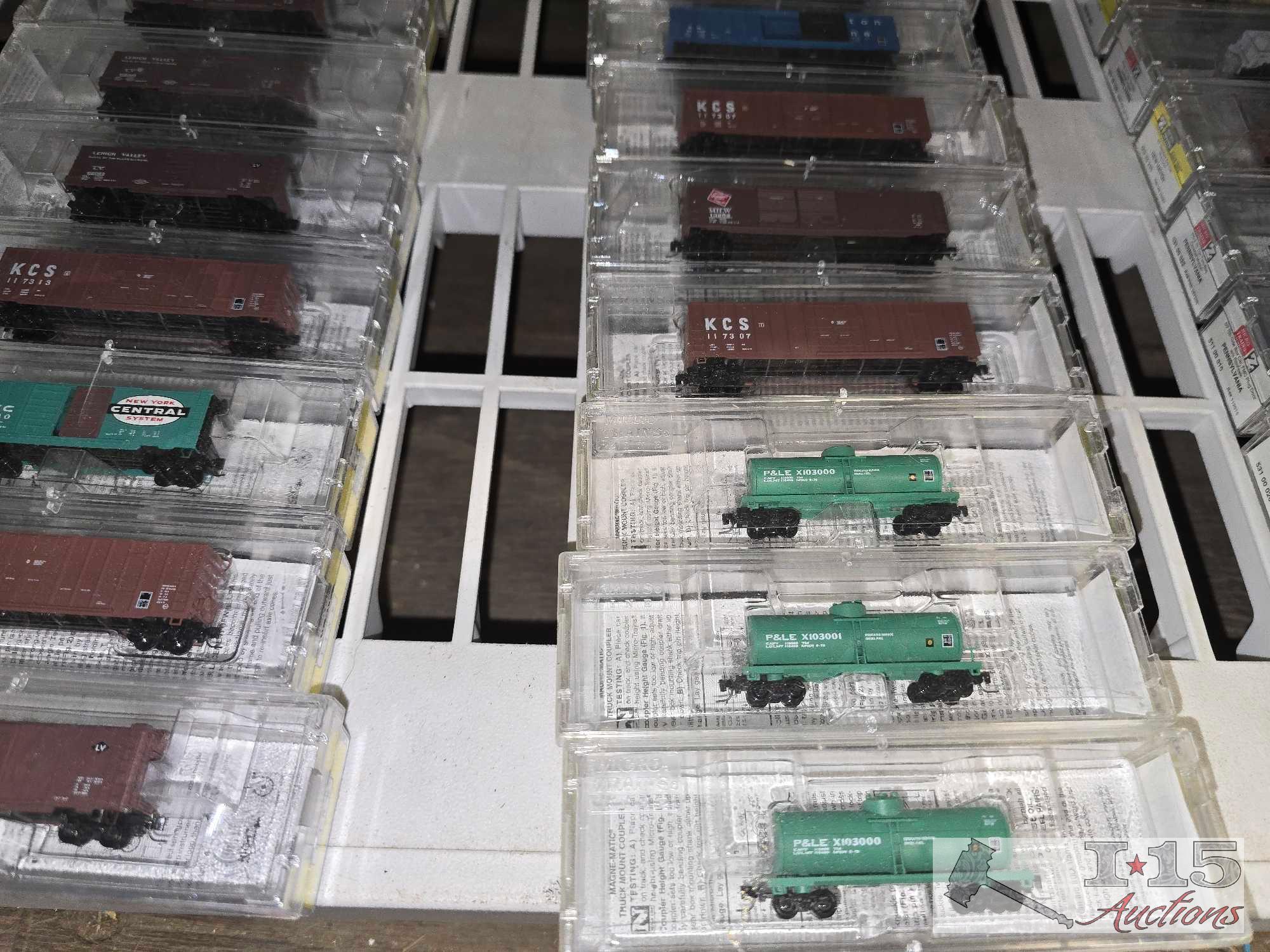 (60) Micro-Trains Z-Scale Model Trains