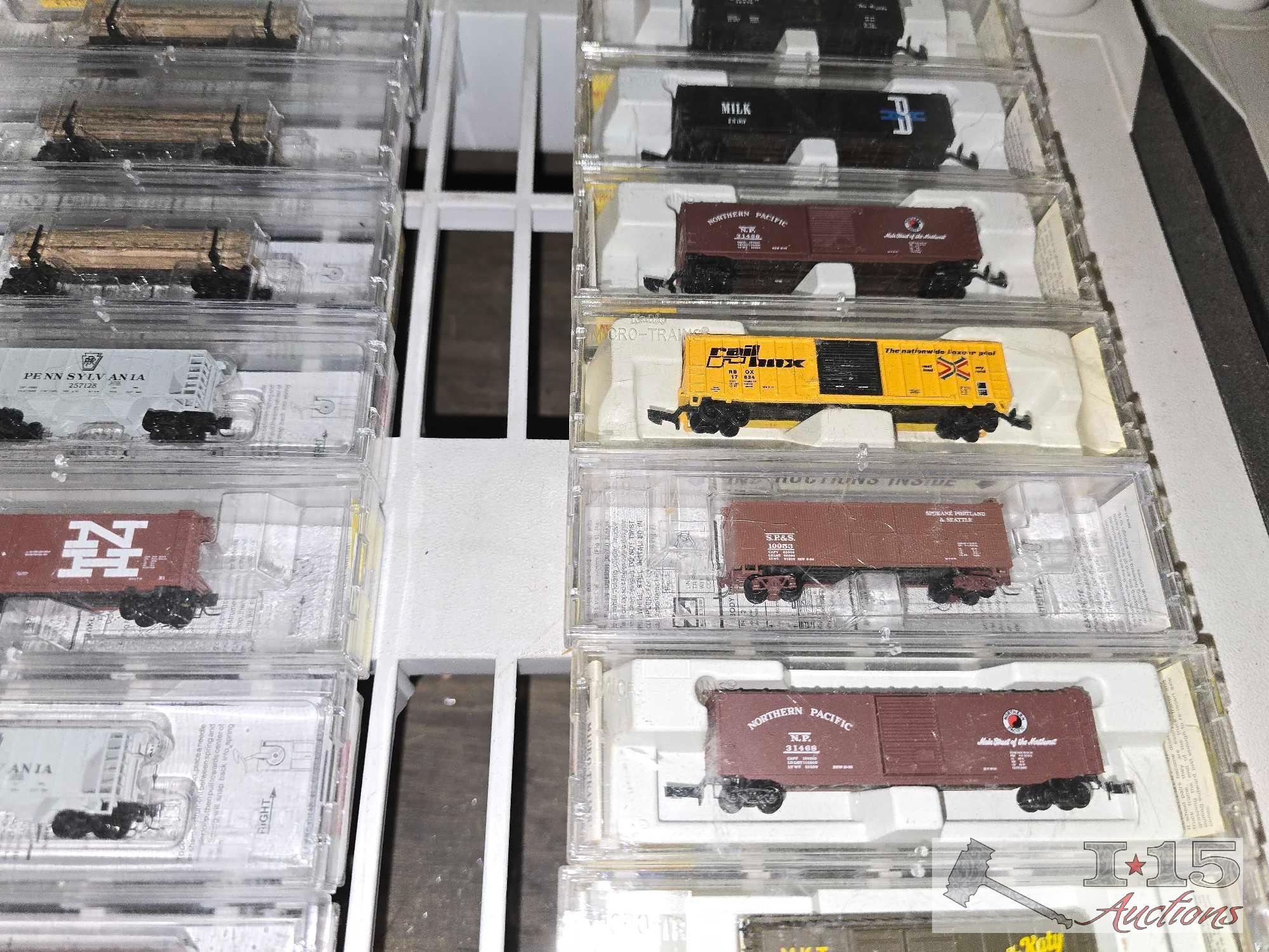 (60) Micro-Trains Z-Scale Model Trains