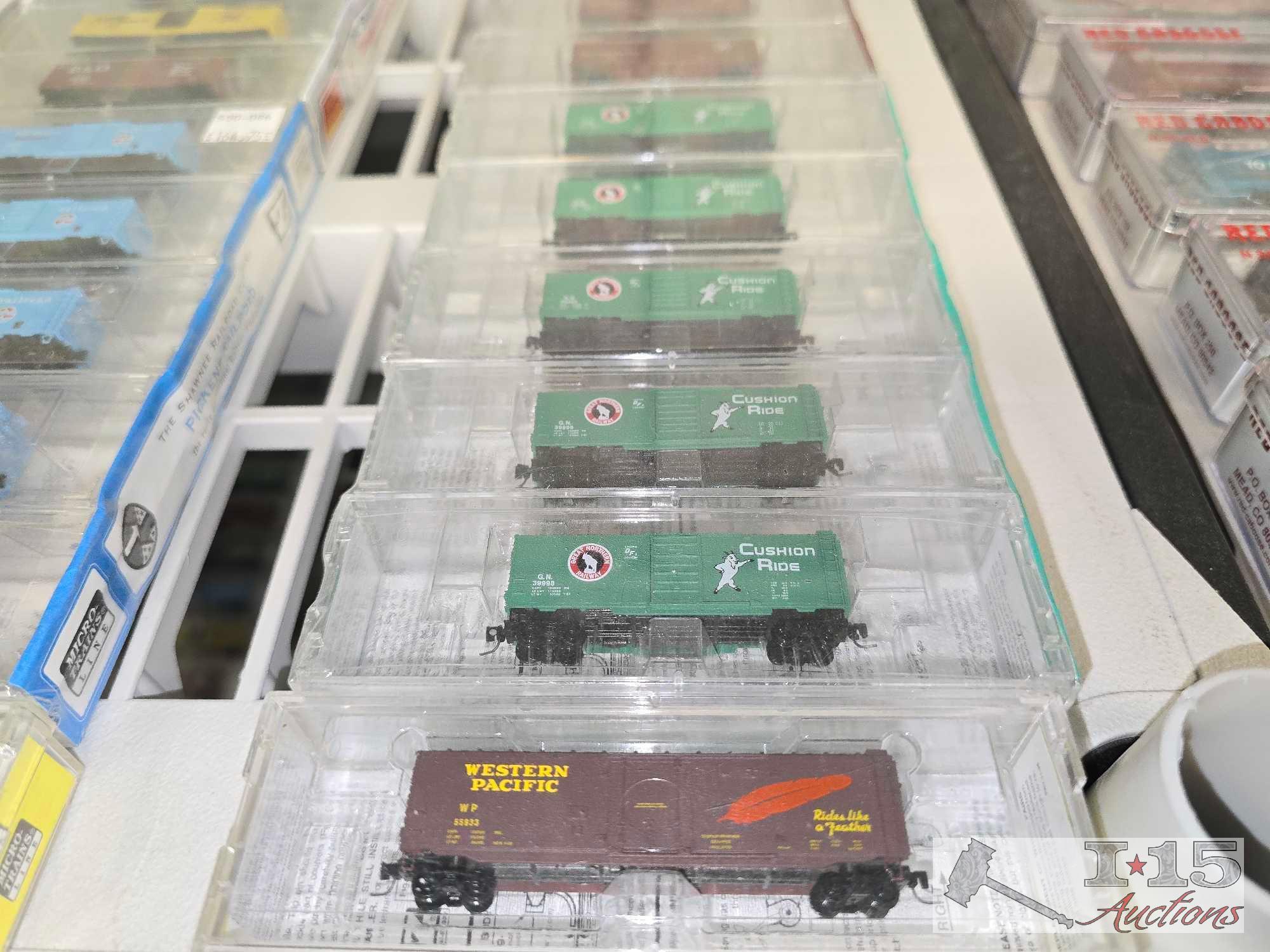(80) Micro-Trains Z-Scale Model Trains
