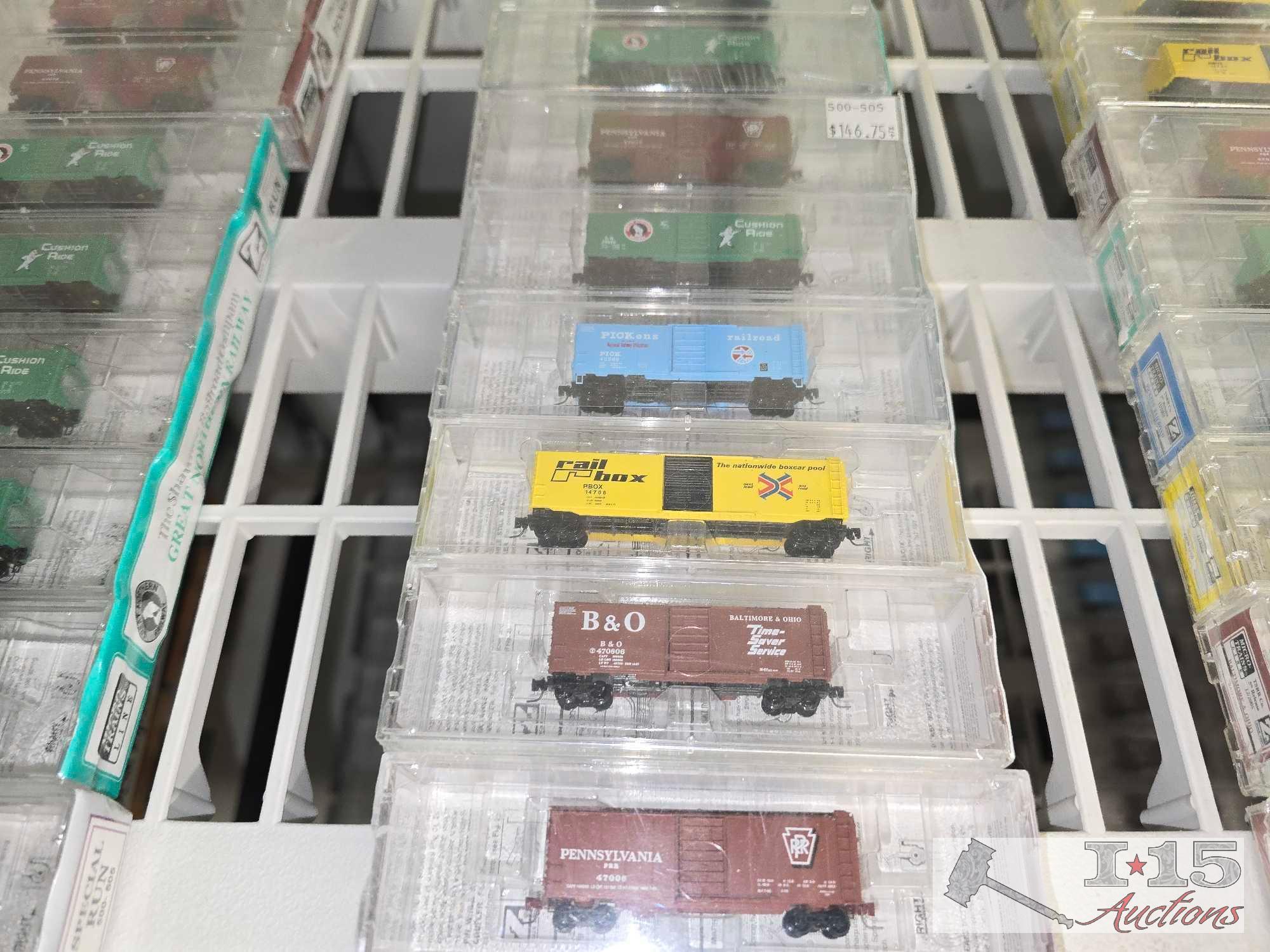 (80) Micro-Trains Z-Scale Model Trains