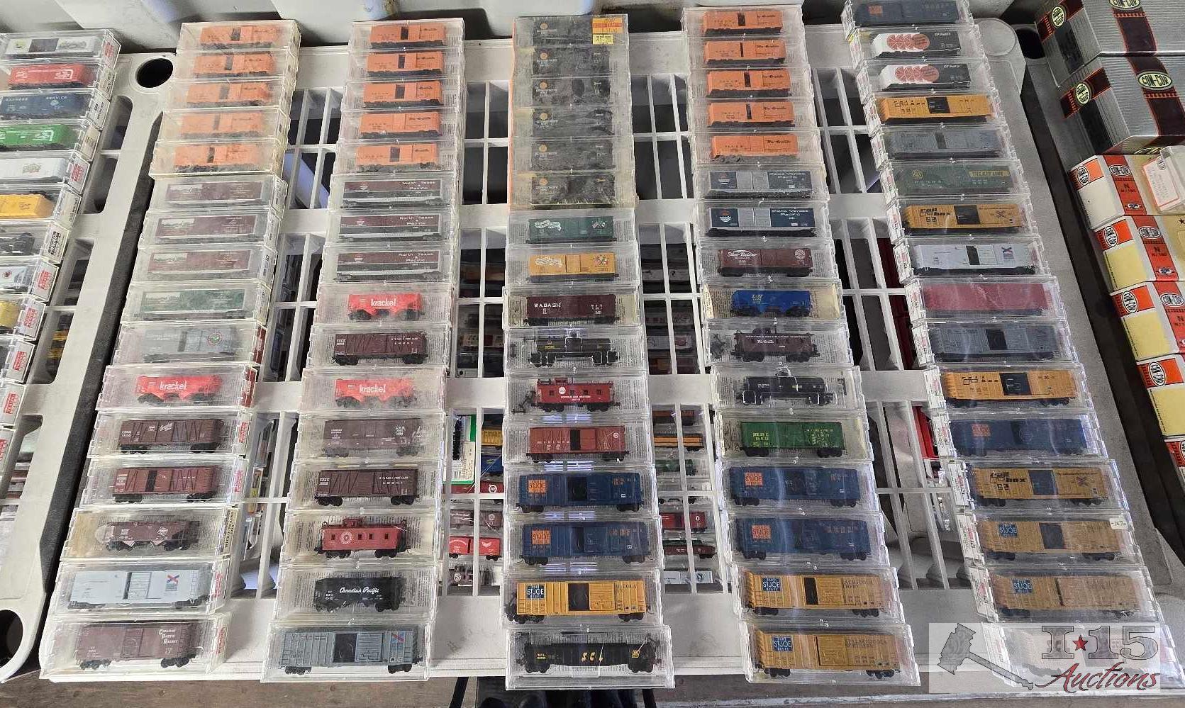 (80) Micro-Trains N-Scale Model Trains