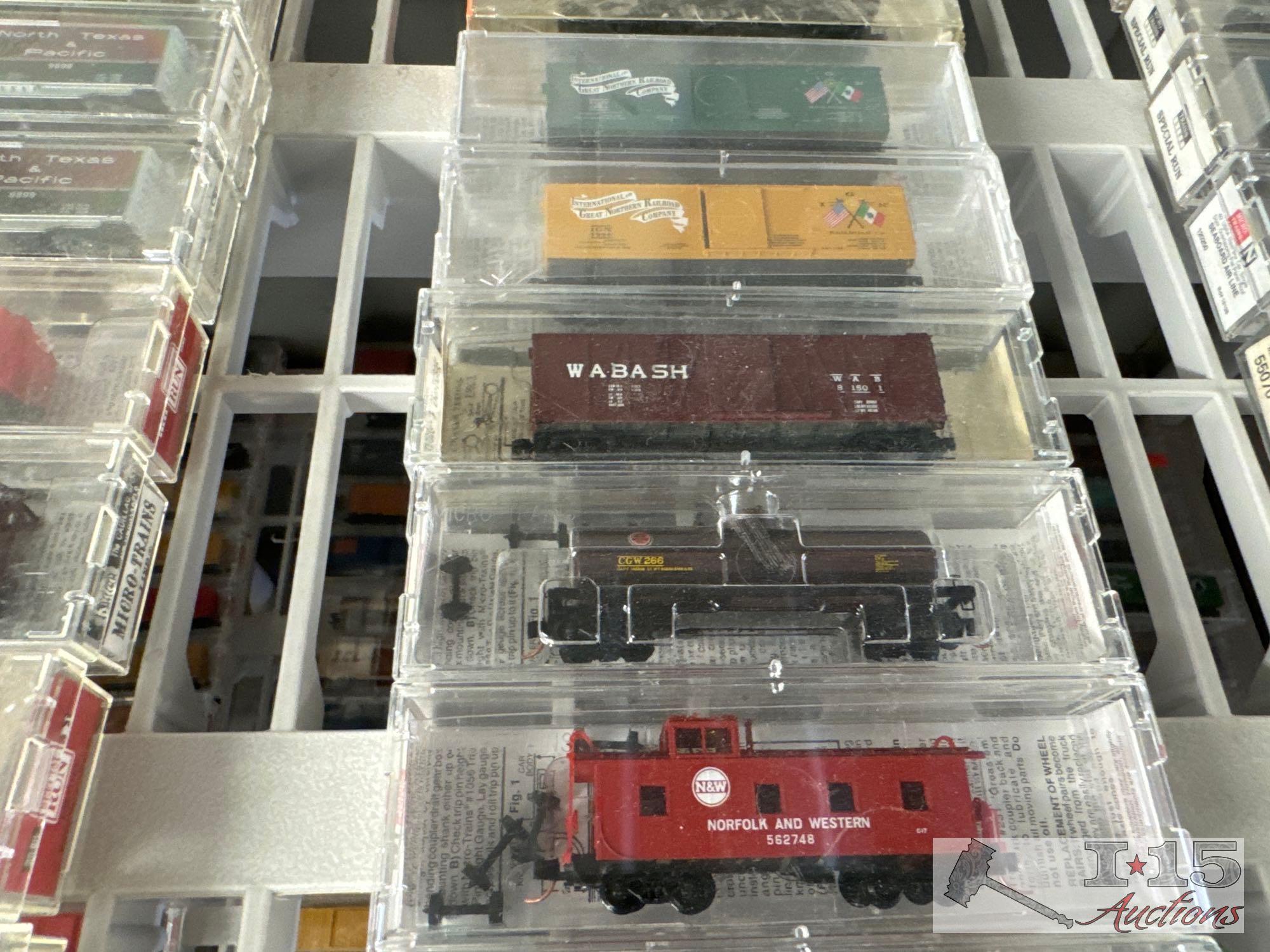 (80) Micro-Trains N-Scale Model Trains
