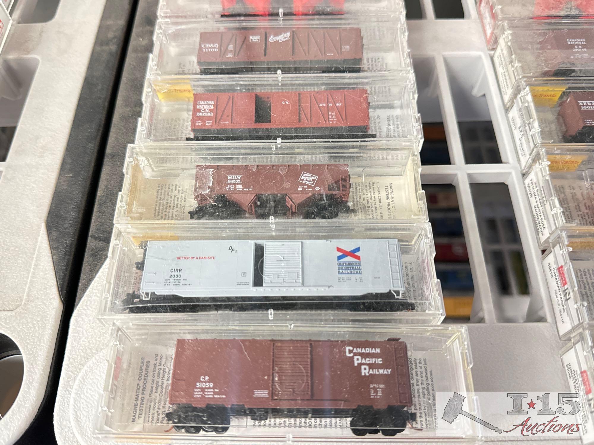 (80) Micro-Trains N-Scale Model Trains