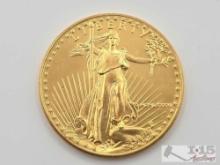 1986 $50 American Gold Eagle Coin, 1oz