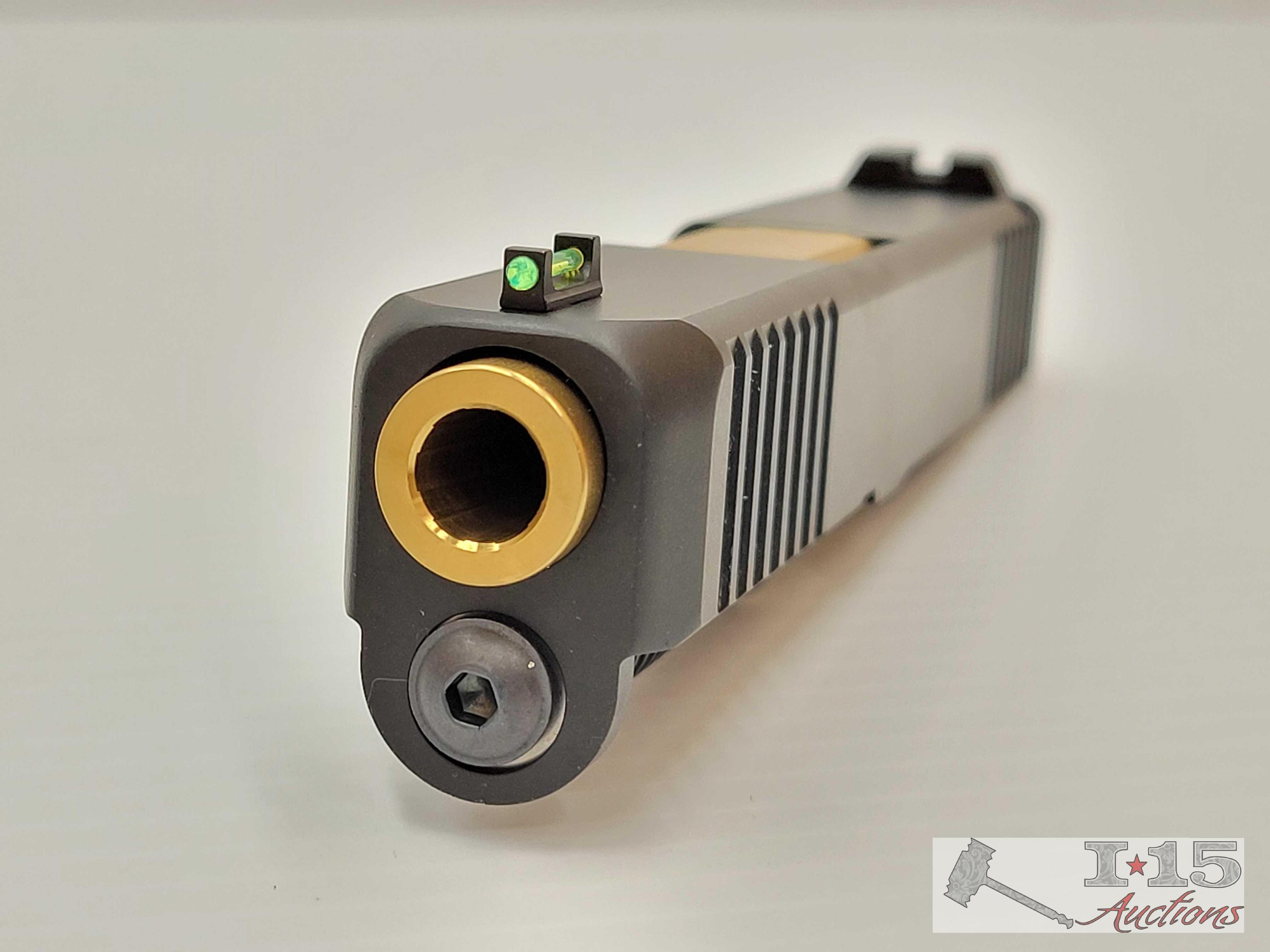 9mm Glock Slide with Barrel & Spring