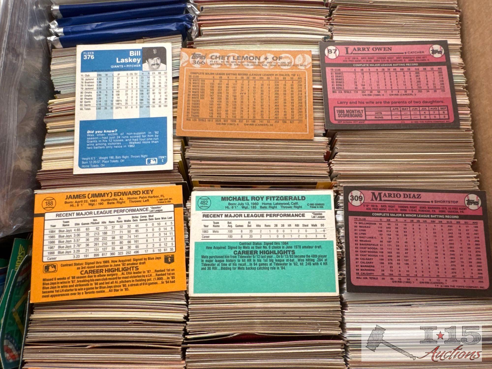 Over 2000 Baseball Cards