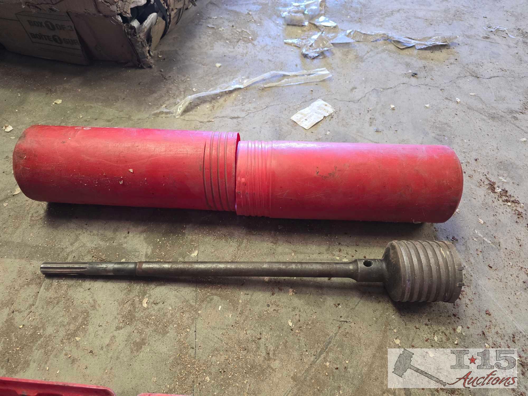 HILTI Jackhammer, Case, and Attachments