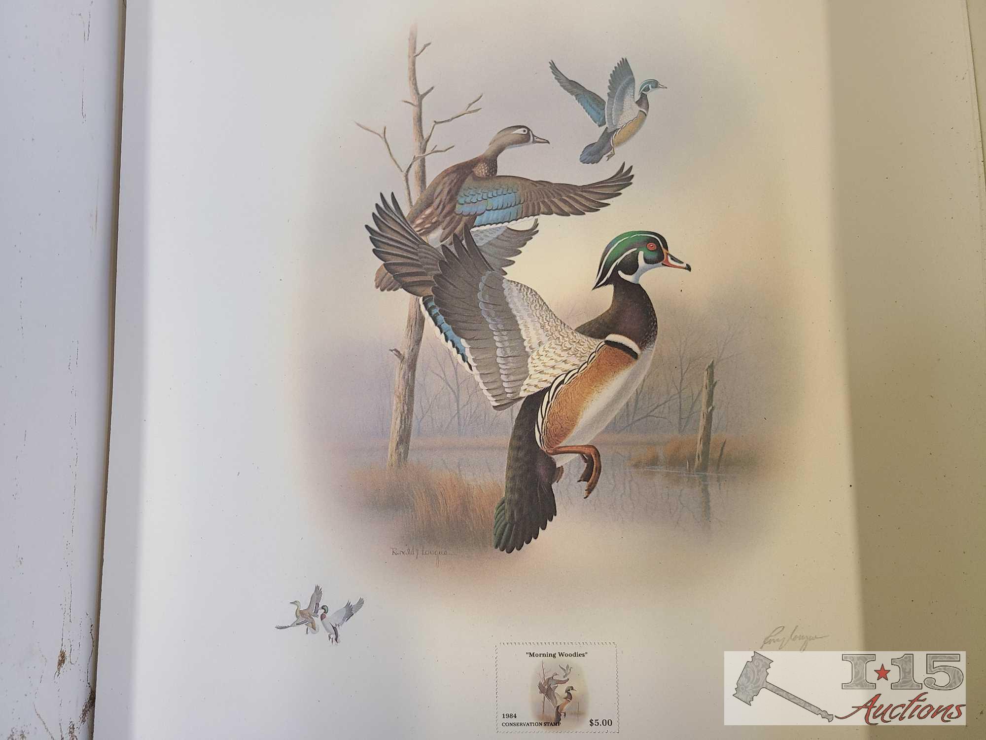 Approx (600) Ronald Louque Duck Stamp Prints