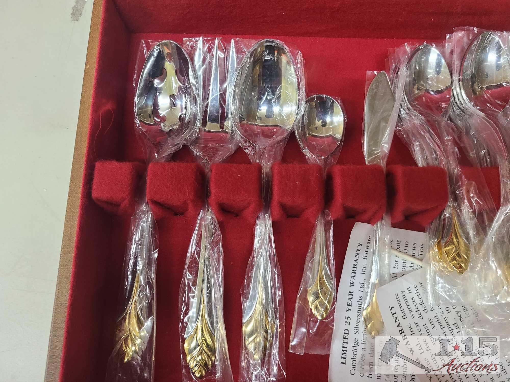 Cambridge Stainless Steel Silverware Set with Box