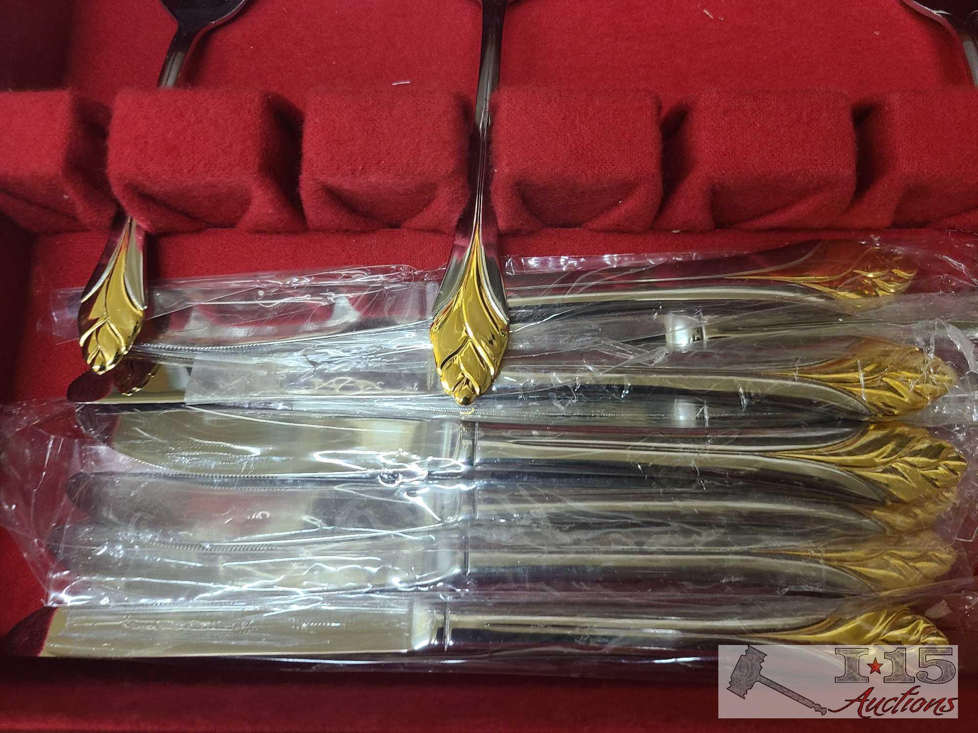 Cambridge Stainless Steel Silverware Set with Box