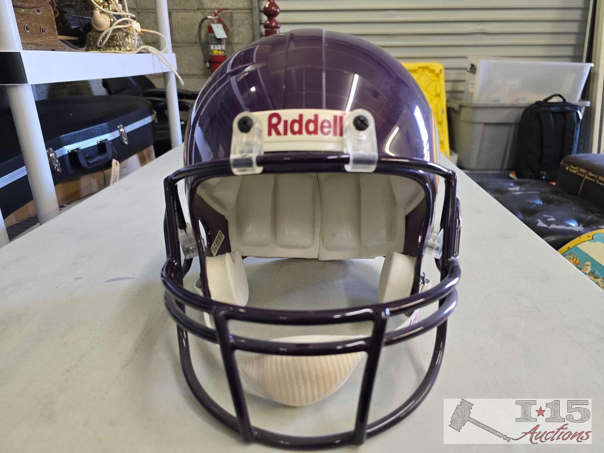Riddle Replica Autographed Minnesota Vikings Helmet