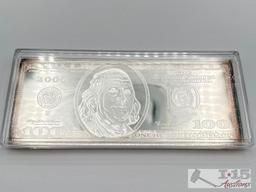 2000 $100 .999 Pure Silver Bar, 4ozt