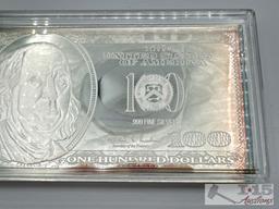 2000 $100 .999 Pure Silver Bar, 4ozt