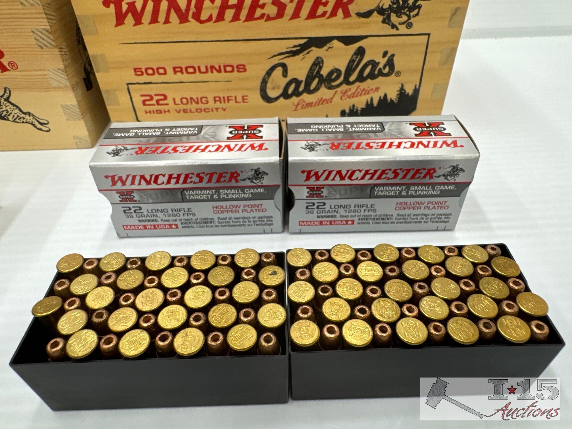 NEW!!! (1000) Rounds of Winchester .22 & .22lr Ammo