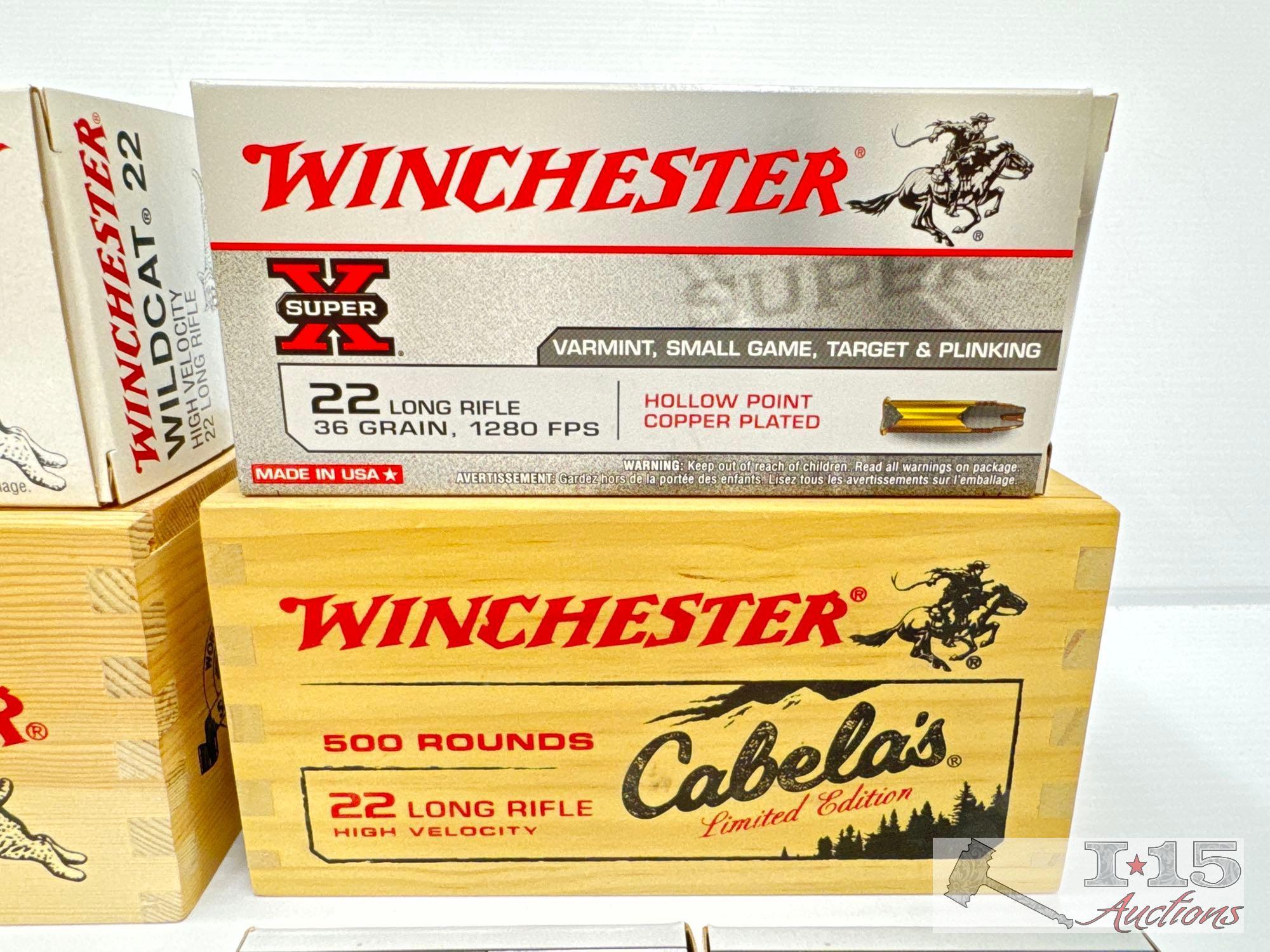 NEW!!! (1000) Rounds of Winchester .22 & .22lr Ammo
