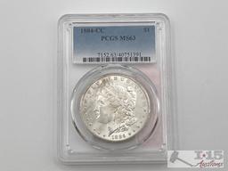1884-CC Morgan Silver Dollar