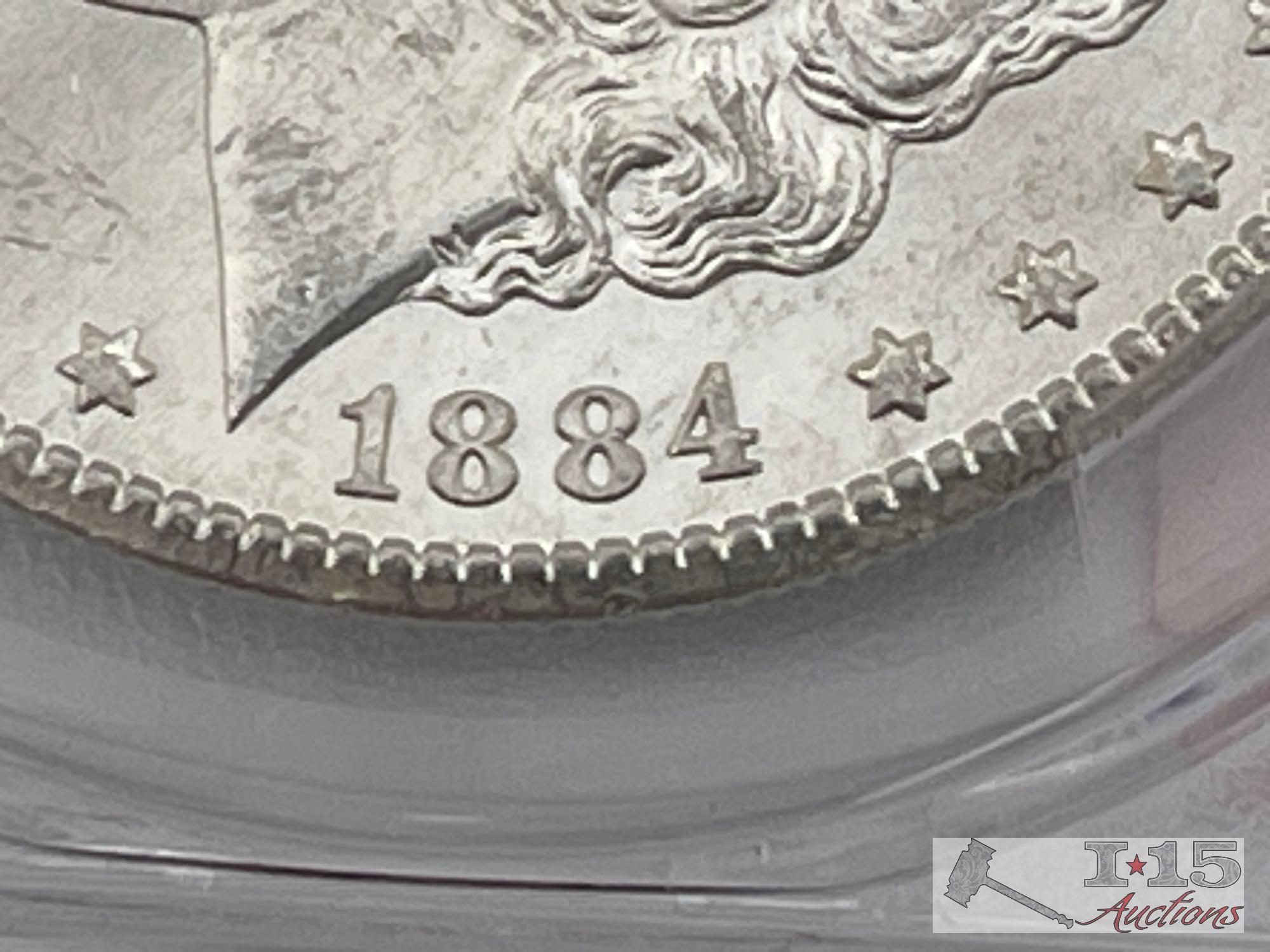 1884-CC Morgan Silver Dollar