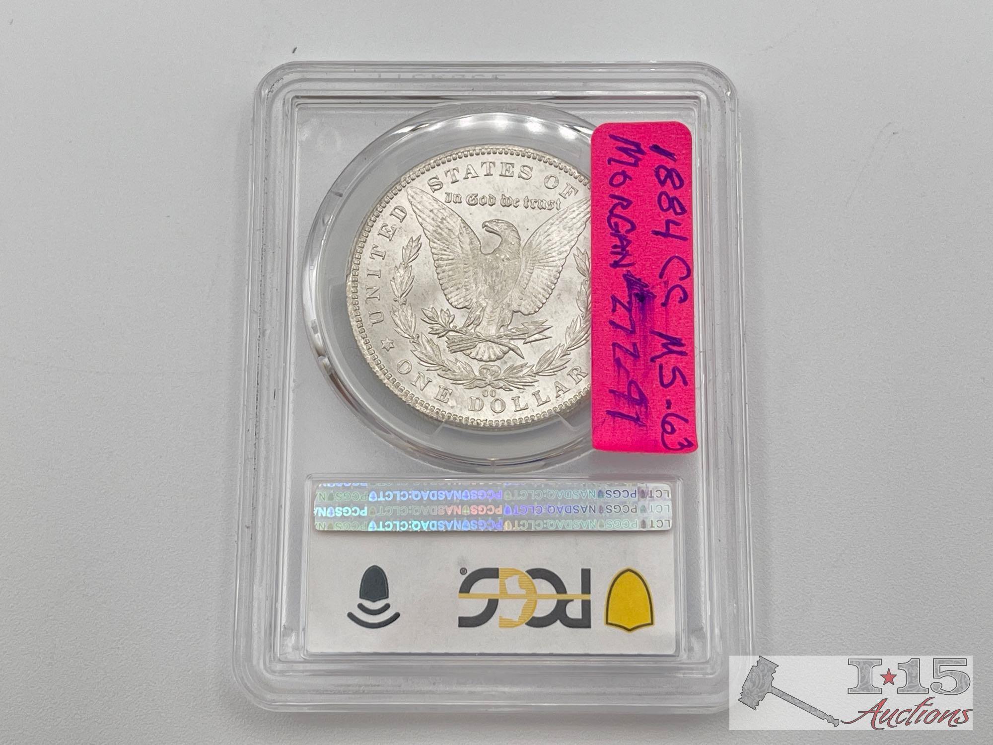 1884-CC Morgan Silver Dollar