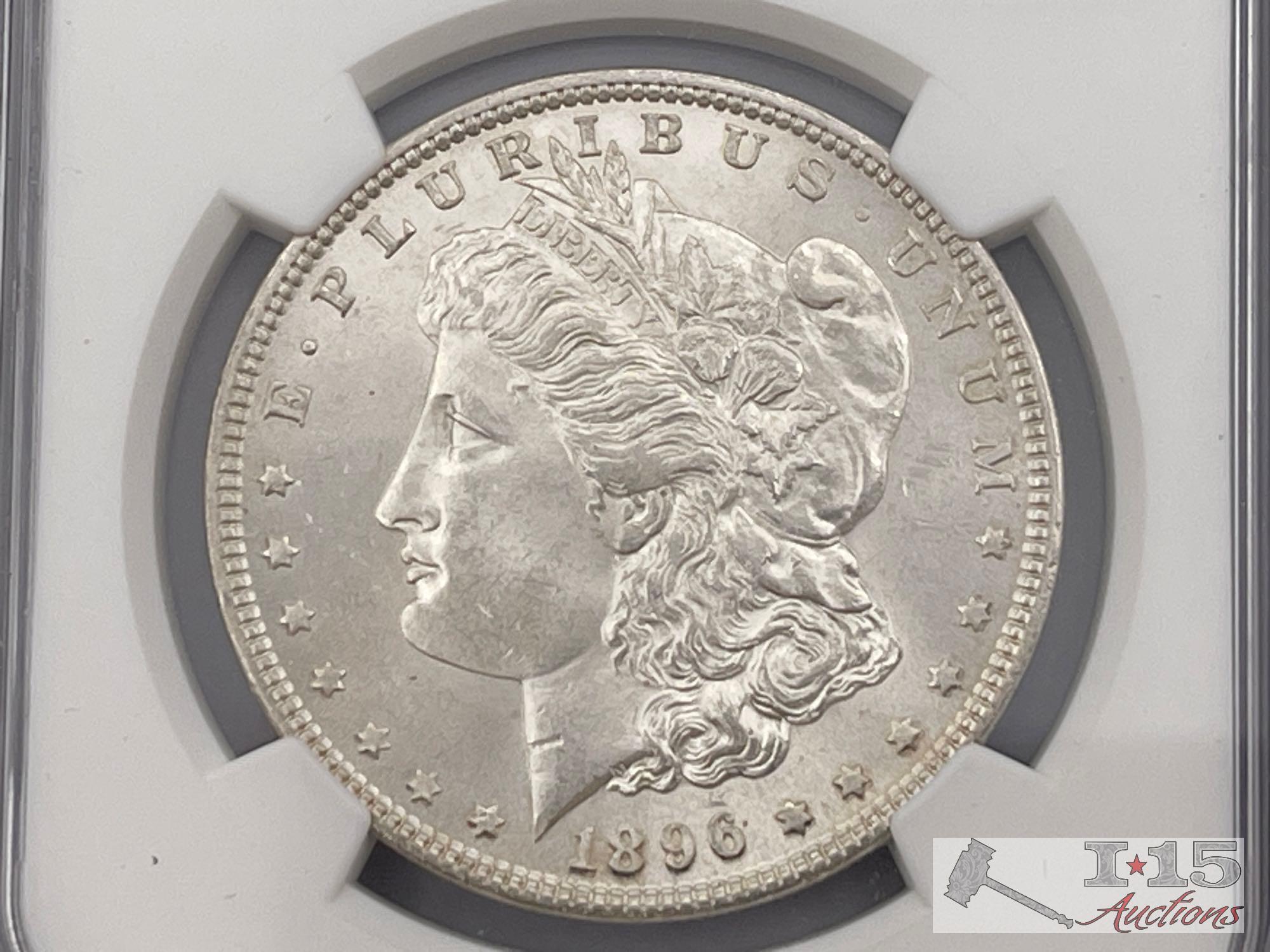 1896-P & 1888-P Morgan Silver Dollar