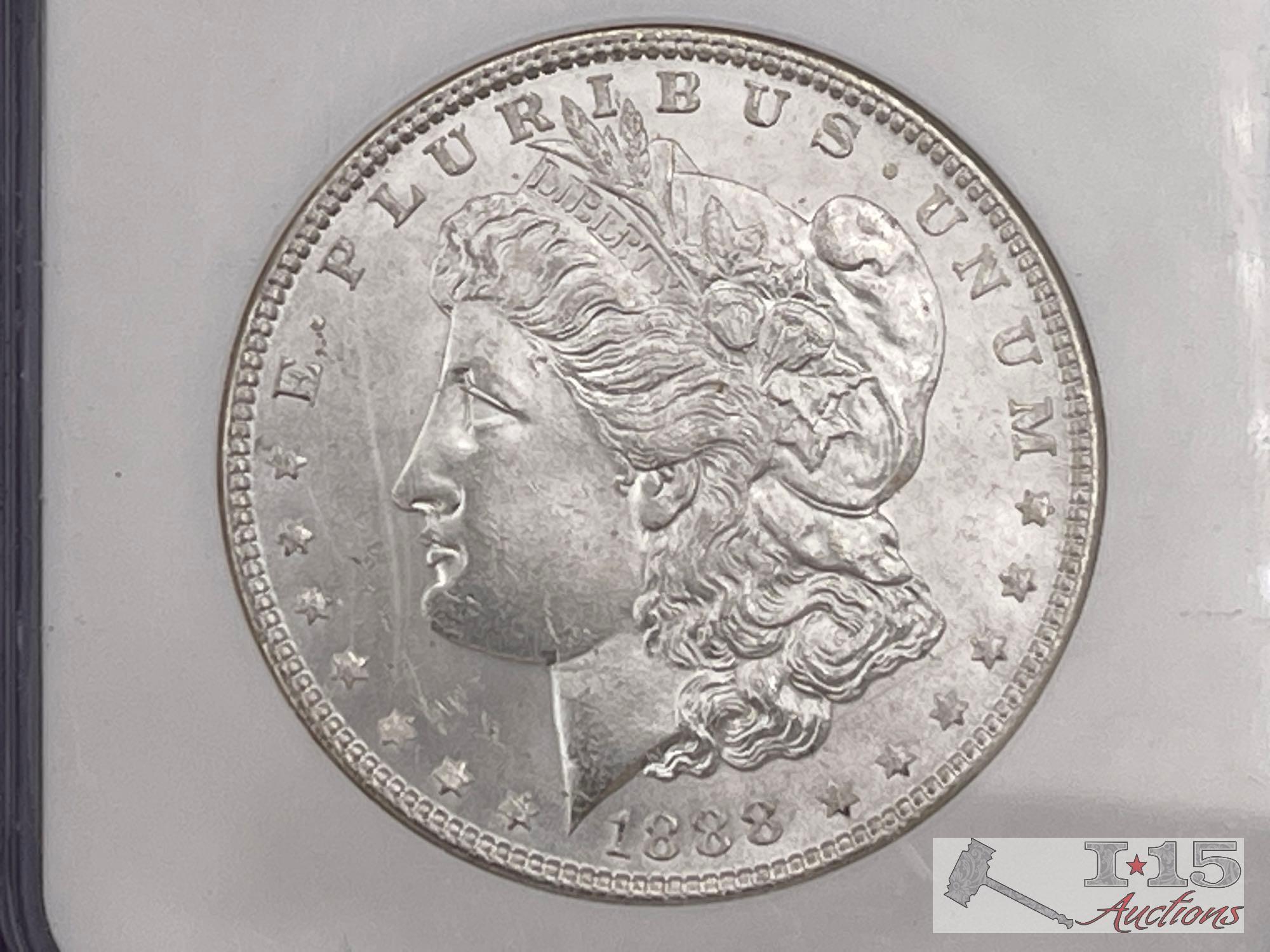 1896-P & 1888-P Morgan Silver Dollar
