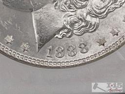 1896-P & 1888-P Morgan Silver Dollar