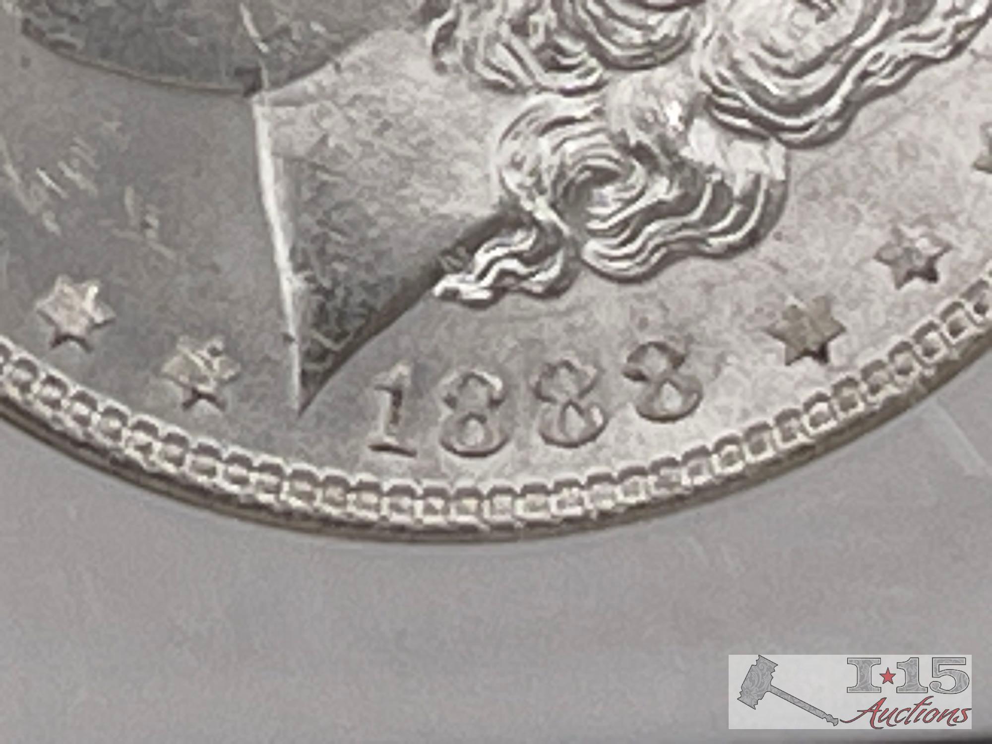 1896-P & 1888-P Morgan Silver Dollar