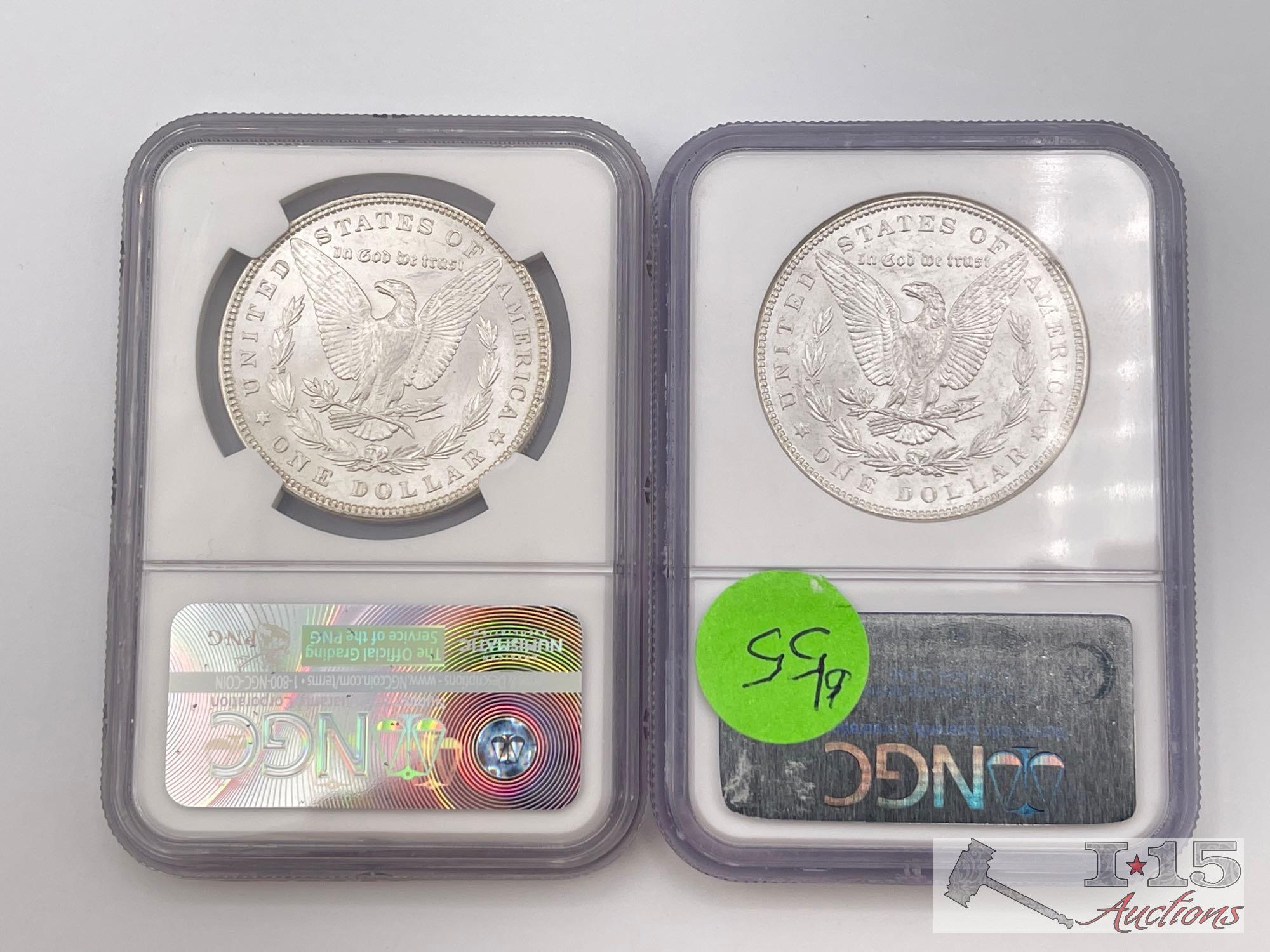 1896-P & 1888-P Morgan Silver Dollar