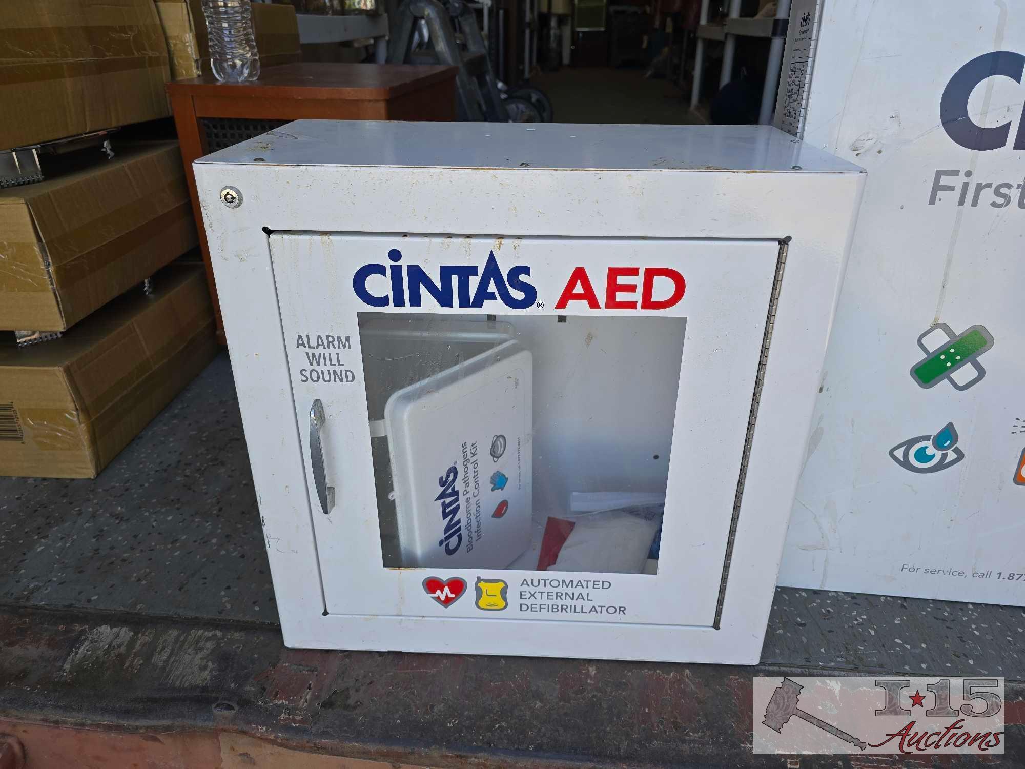 Cintas First Aid Center and Defibrillator Wall Boxes