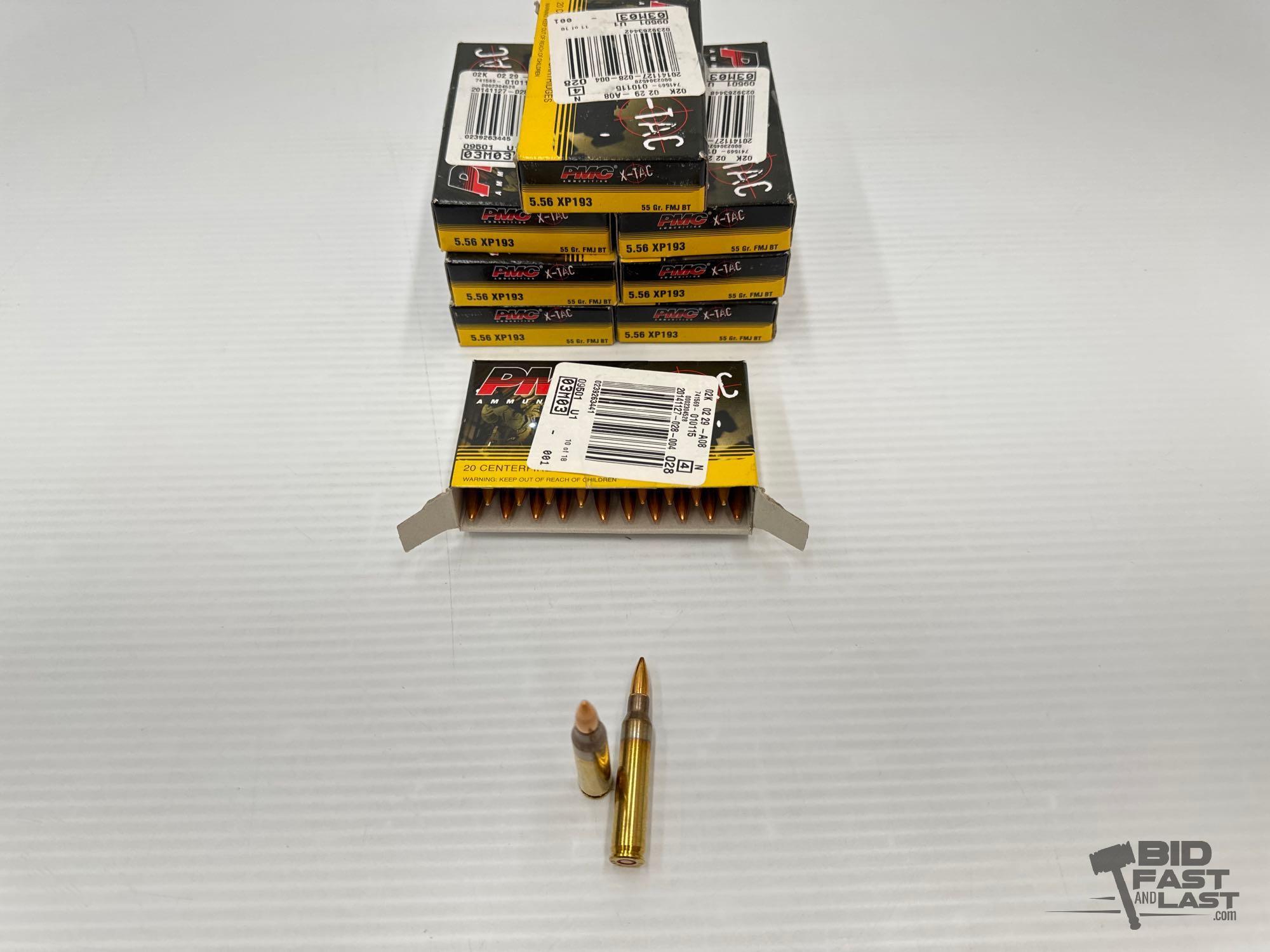 NEW!!! (160) Rounds of PMC 5.56 XP193 Ammo