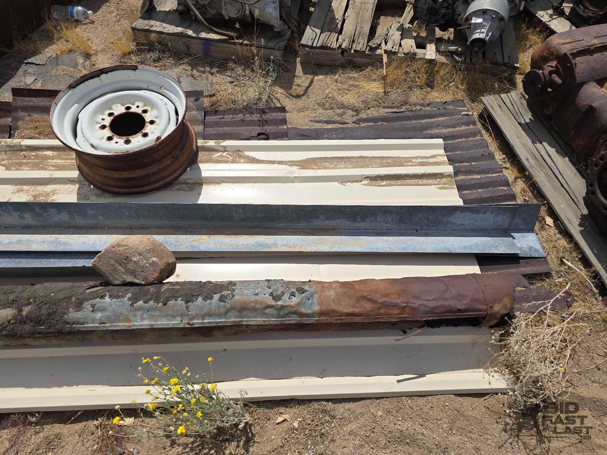 Corrugated Sheet Metal Pipe and Wheel