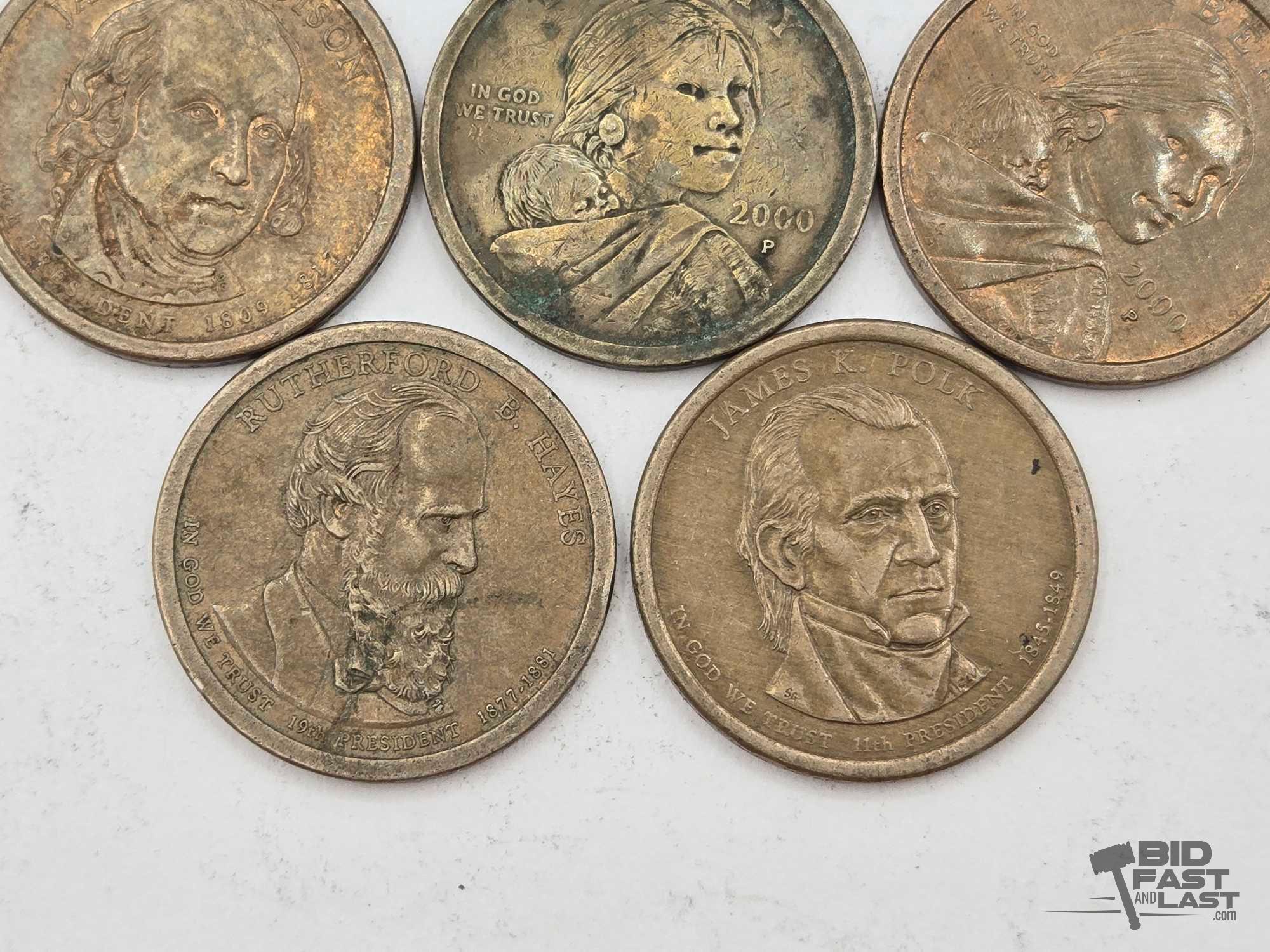 (22) $1 Dollar Coins