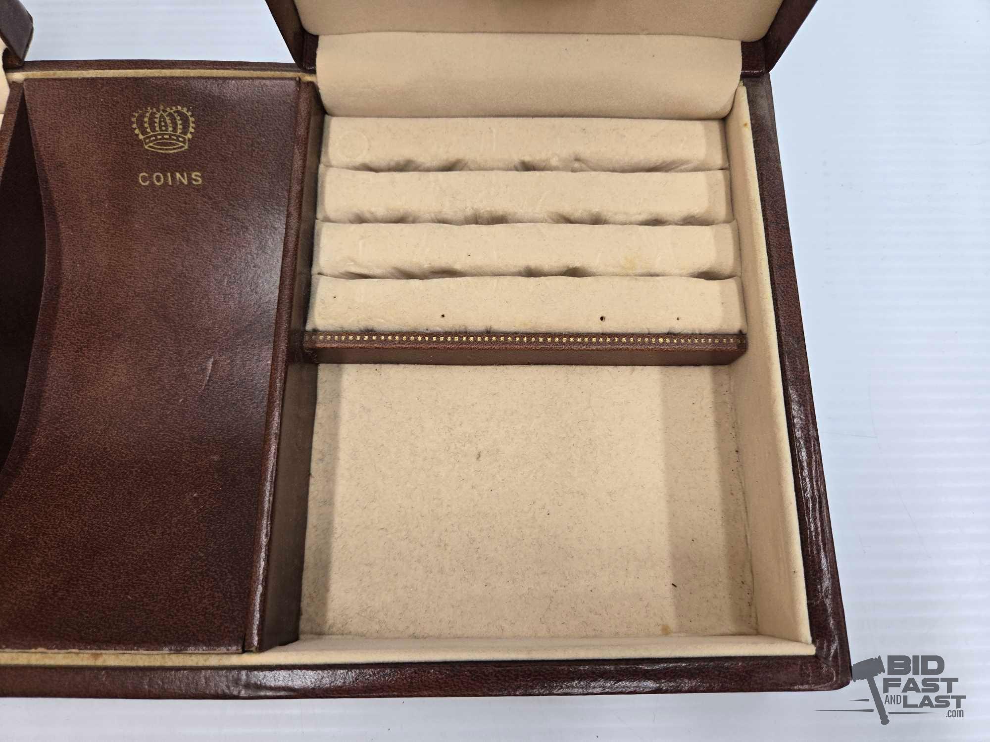 Engraved Tricket Box & Jewelry Box with Coin Tray