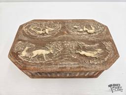 Engraved Tricket Box & Jewelry Box with Coin Tray