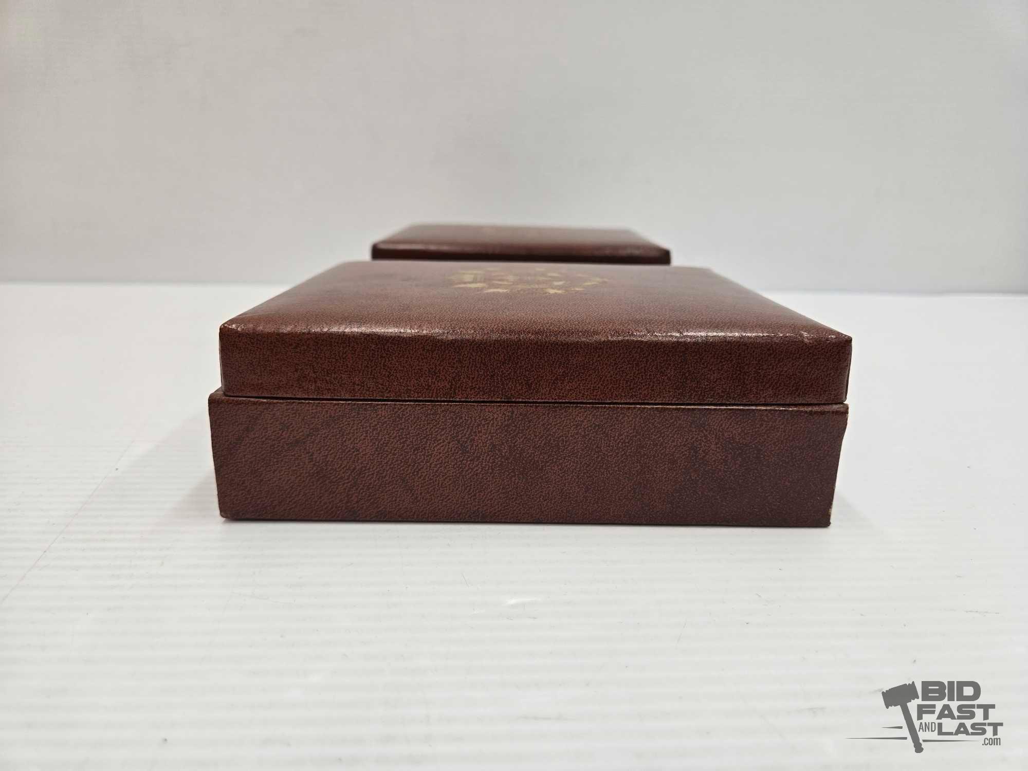 Engraved Tricket Box & Jewelry Box with Coin Tray