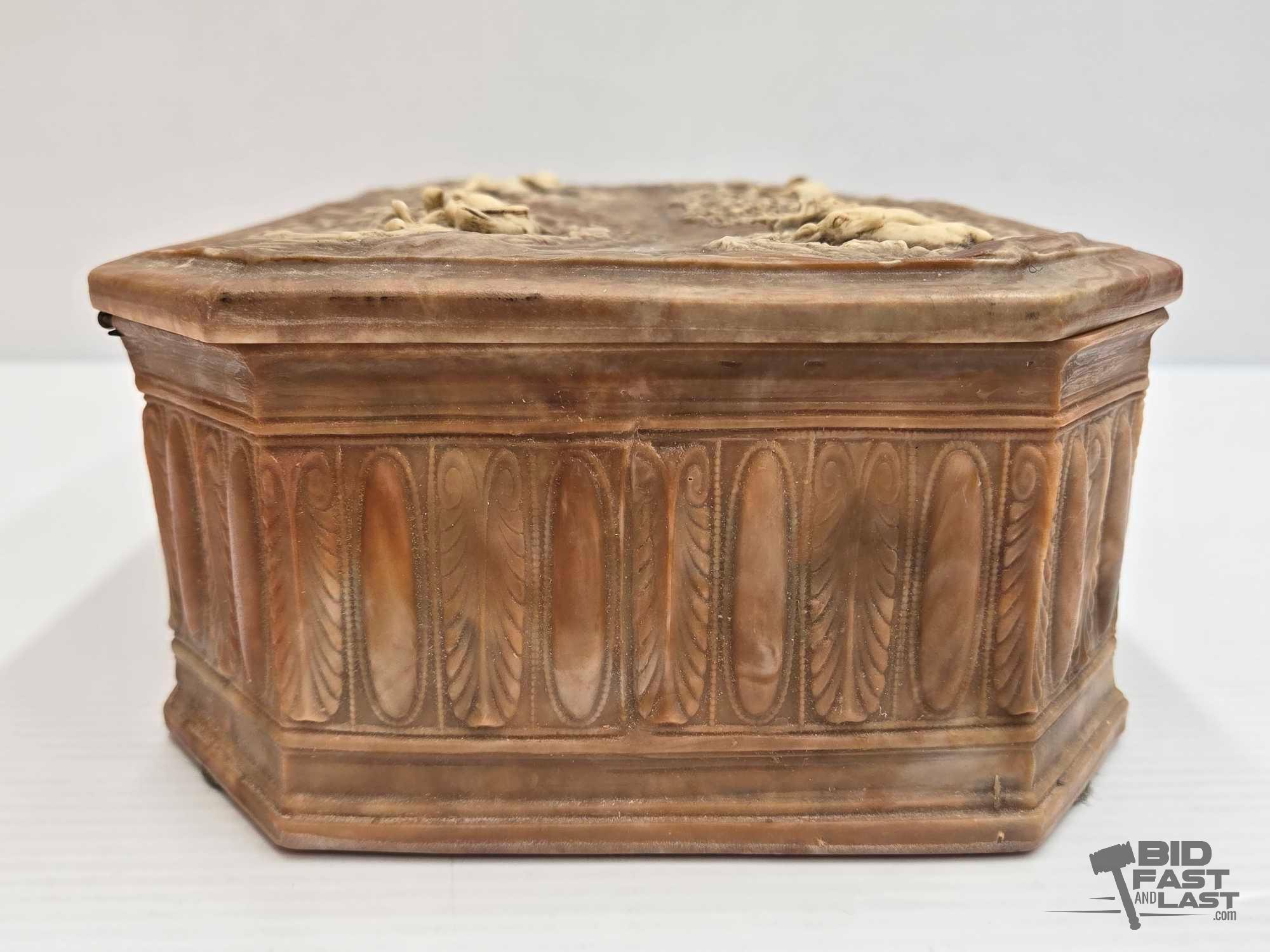 Engraved Tricket Box & Jewelry Box with Coin Tray
