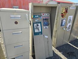 Metal Cabinet with Broken Doors