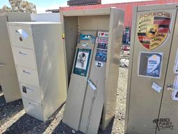 Metal Cabinet with Broken Doors