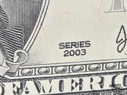 (4) 2003 $2 Green Seal Uncut U.S. Bills