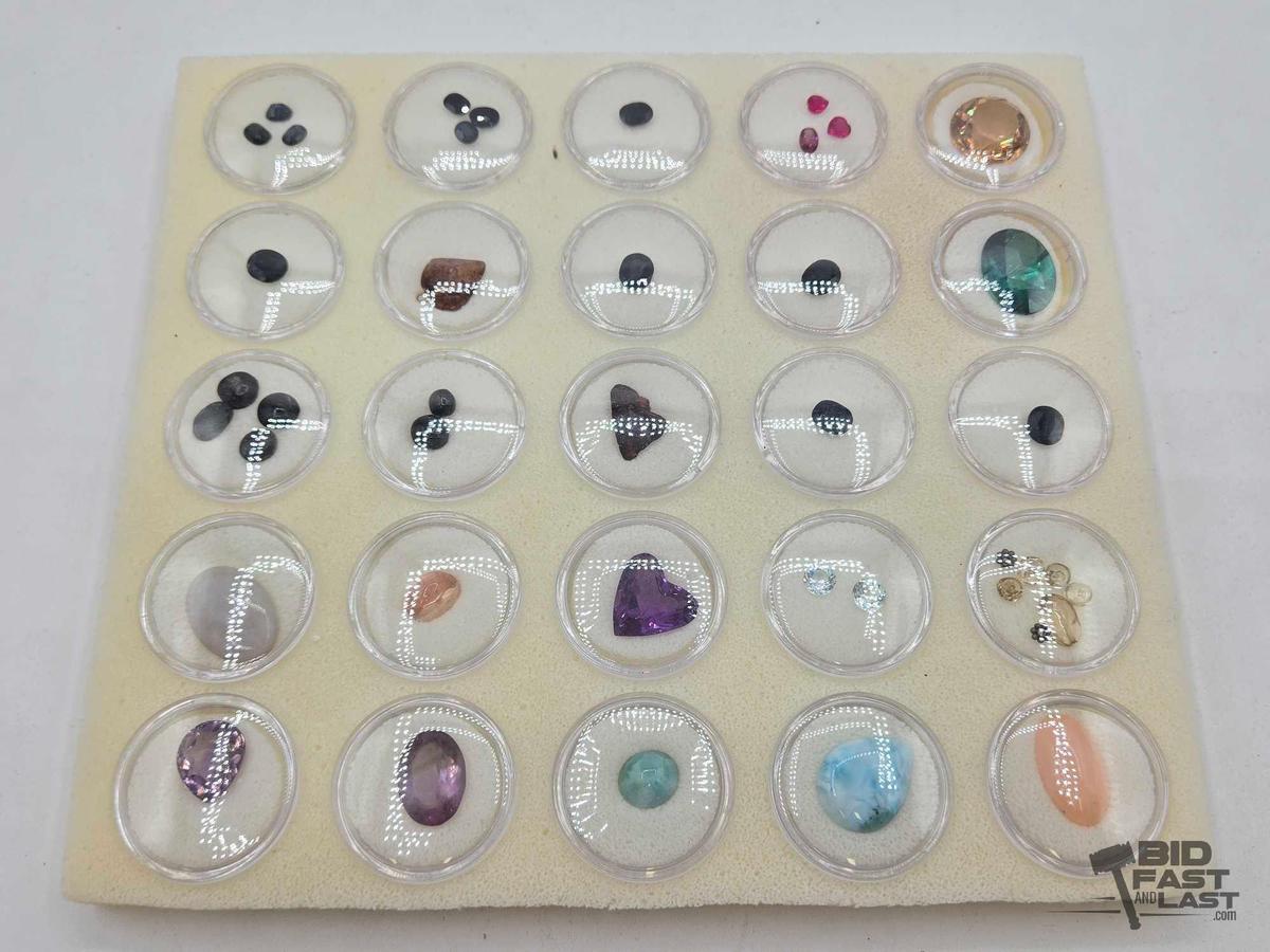 Over 30 Semi-Precious Stones in Sealed Casings