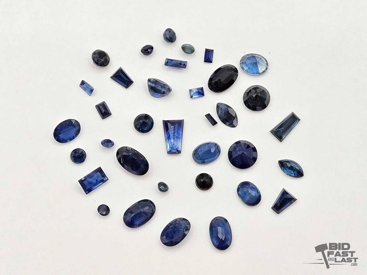 Over 30 Mixed Shape Sapphire Stones