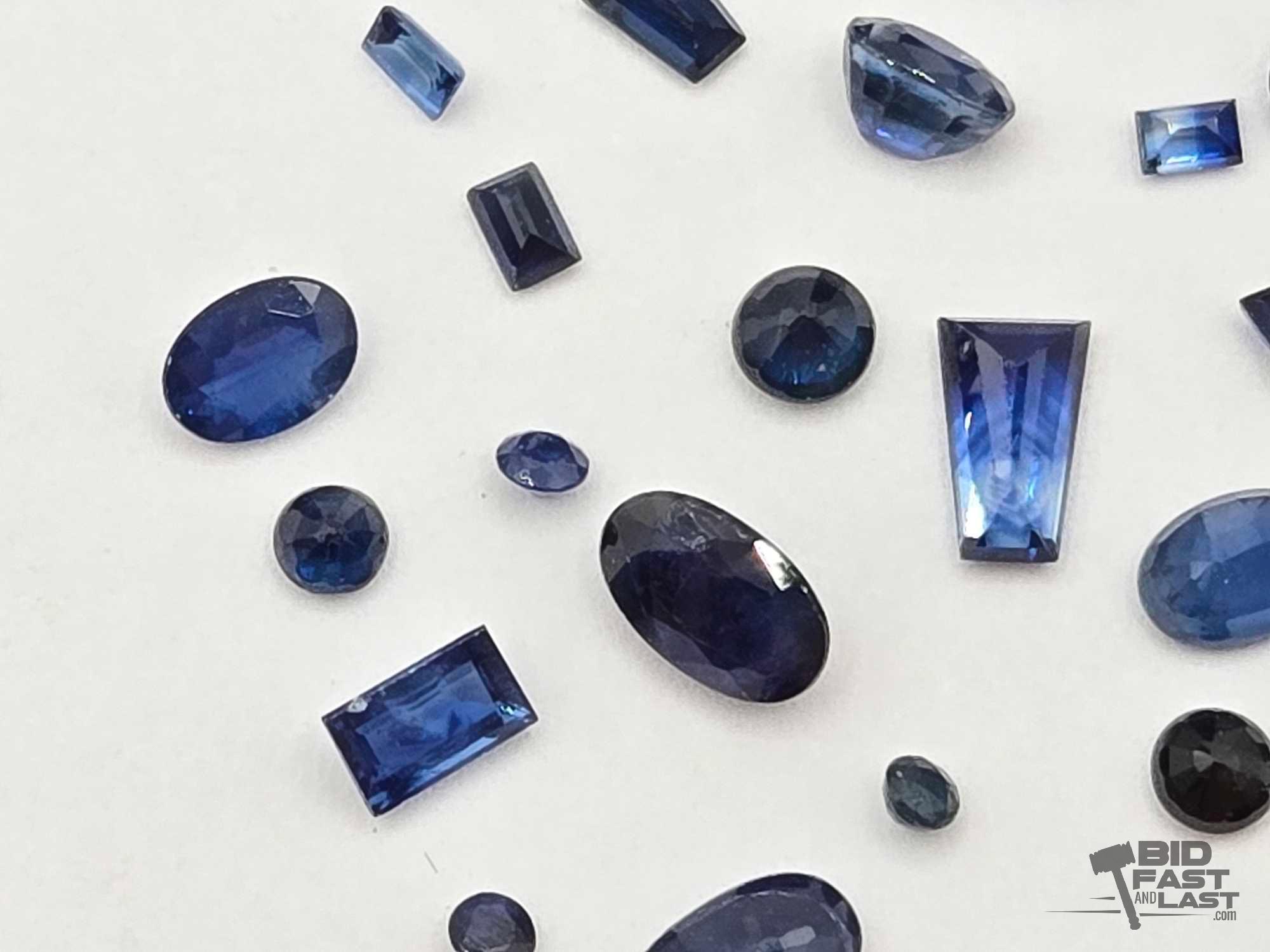 Over 30 Mixed Shape Sapphire Stones