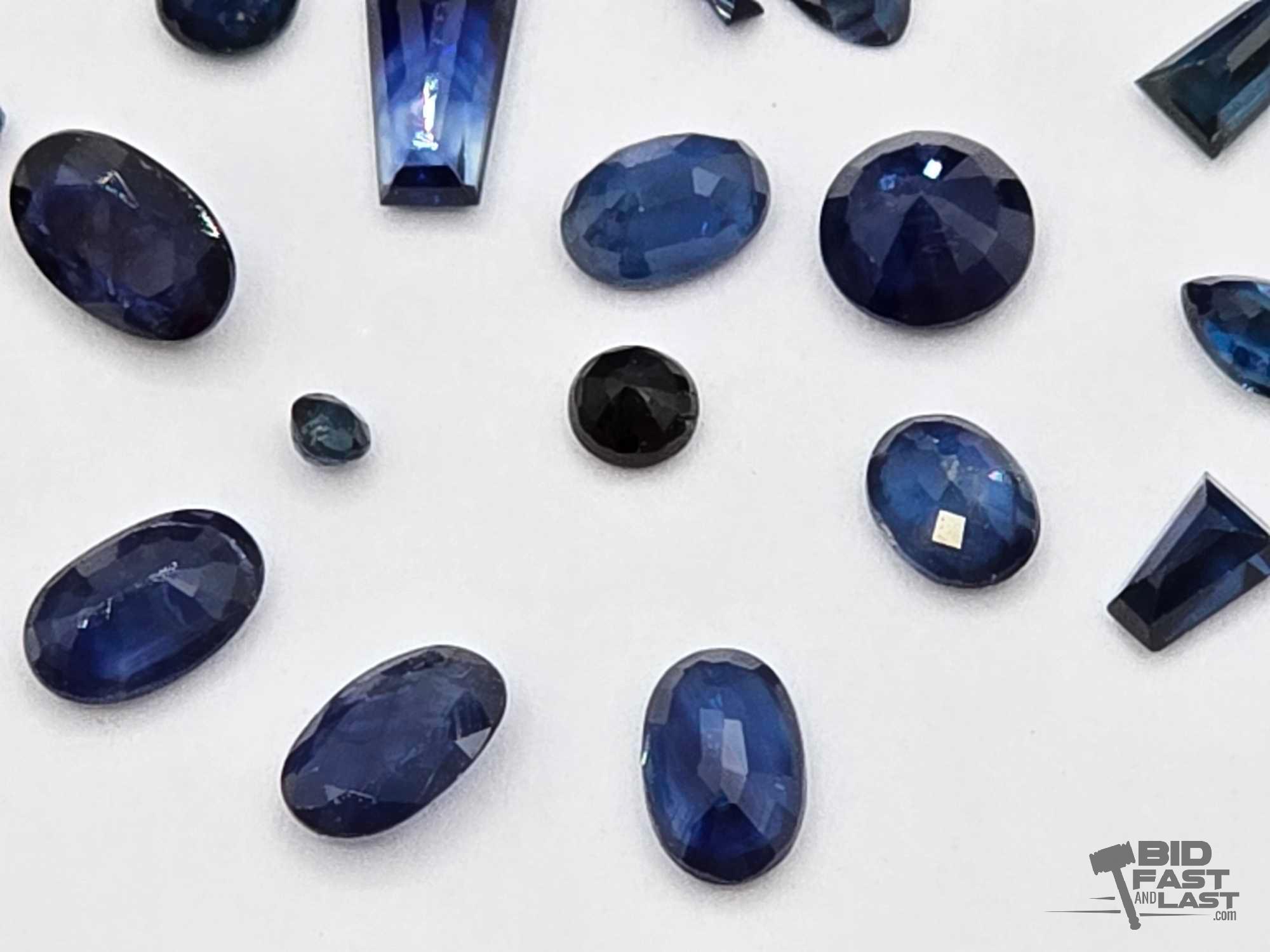 Over 30 Mixed Shape Sapphire Stones