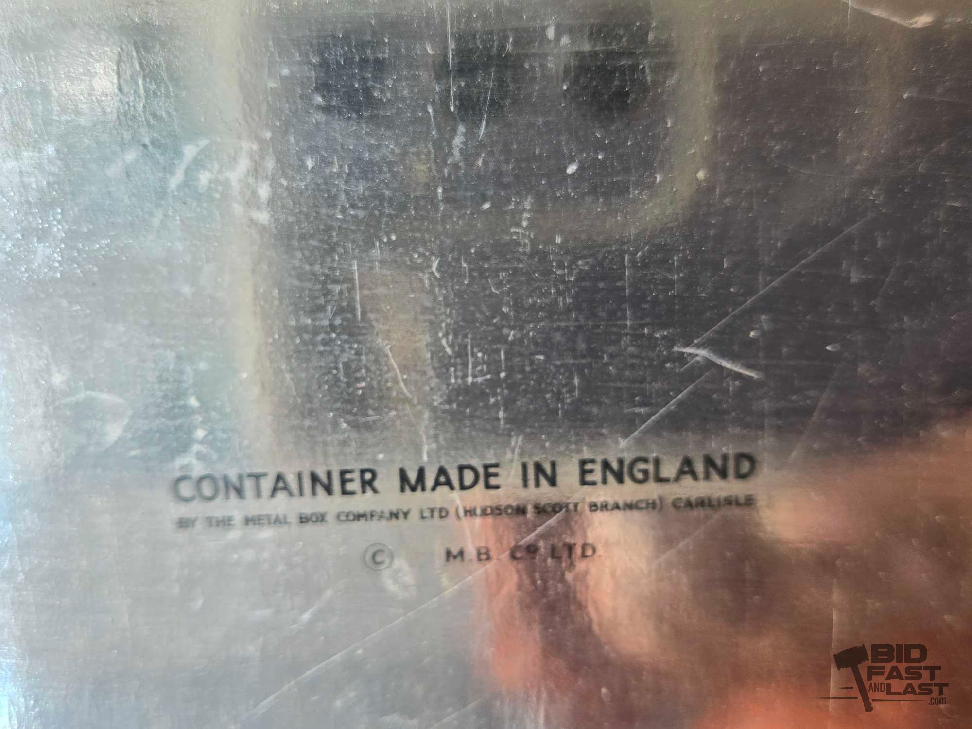 (9) Metal Tin Boxes With Lids