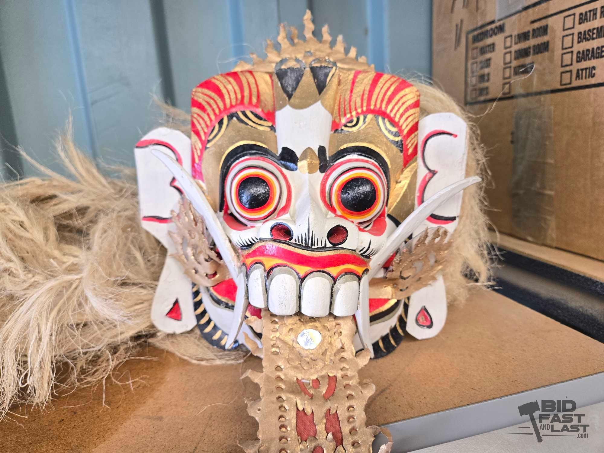 Rangda Mask With Tongue