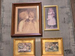 (4) Framed Printings