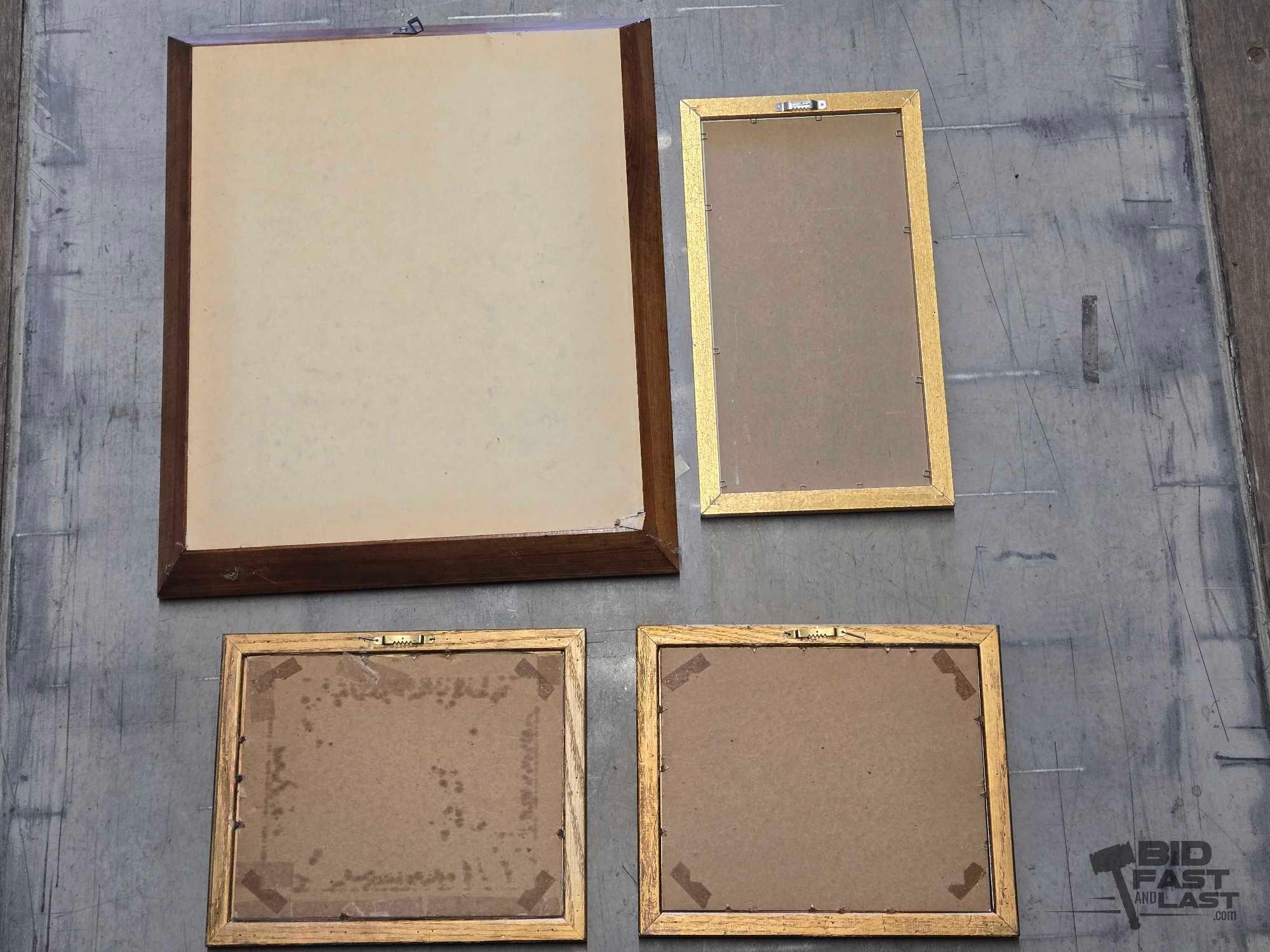 (4) Framed Printings