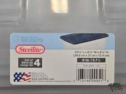 NEW!!! Sterilite 6 Quart Containers