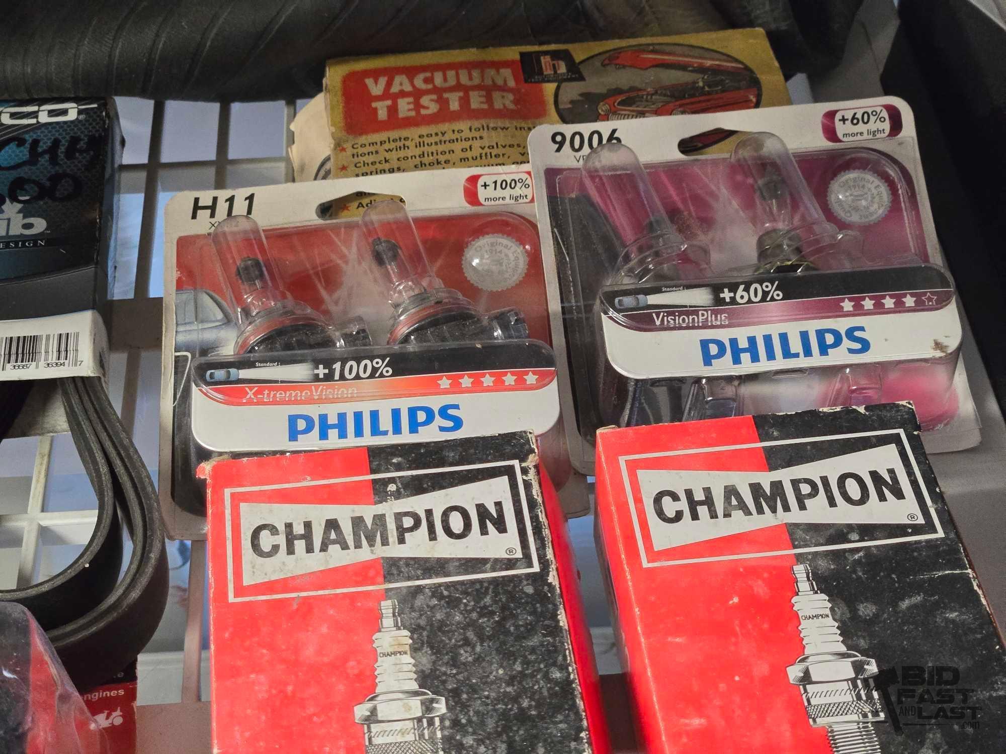Spark Plugs, Vaccum Tester, Oil Filter & More